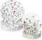40Pcs Wildflower Paper Plates Floral Party Decoration 7 In & 9 Inch Disposable Dinner Dessert Plates for summer occasions